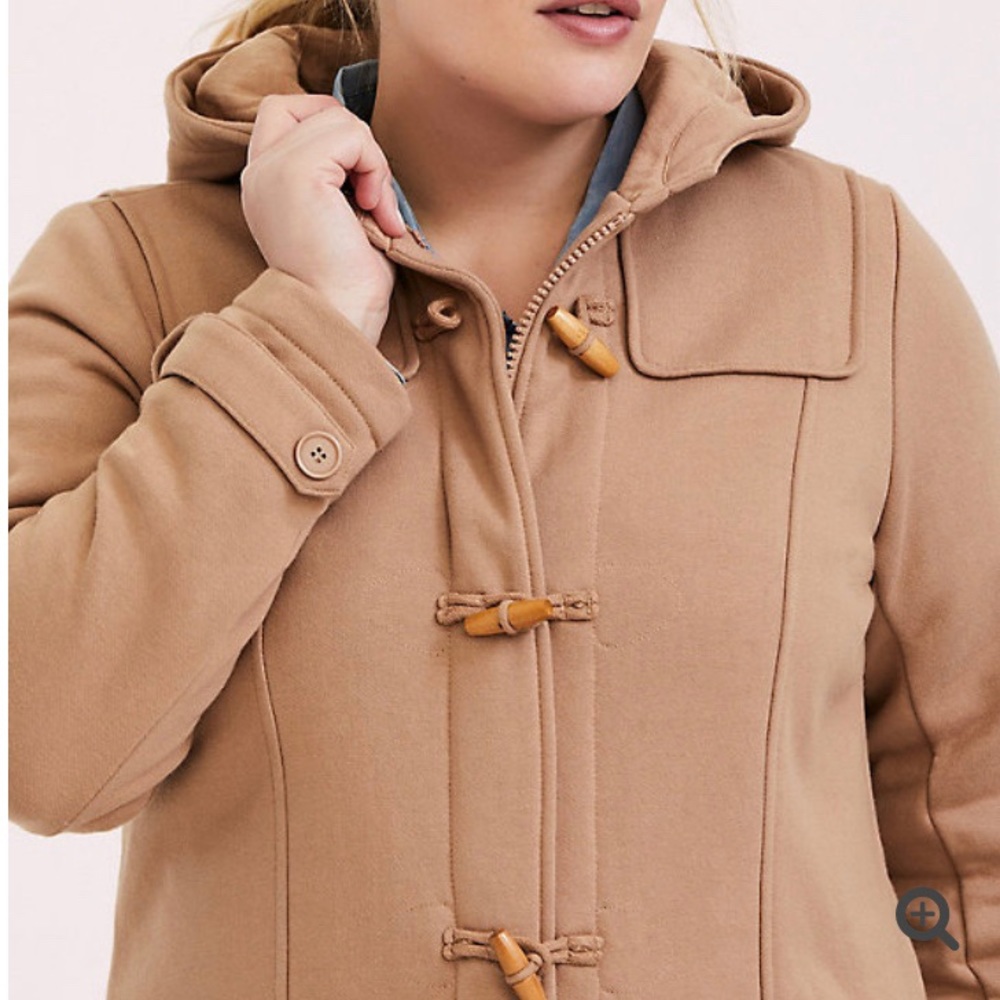 T O R R I D Camel Duffle Toggle Coat - image 3